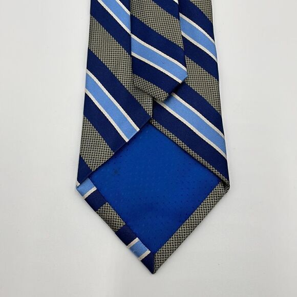 Blue striped tango by max raab necktie NWOTS - Picture 5 of 6